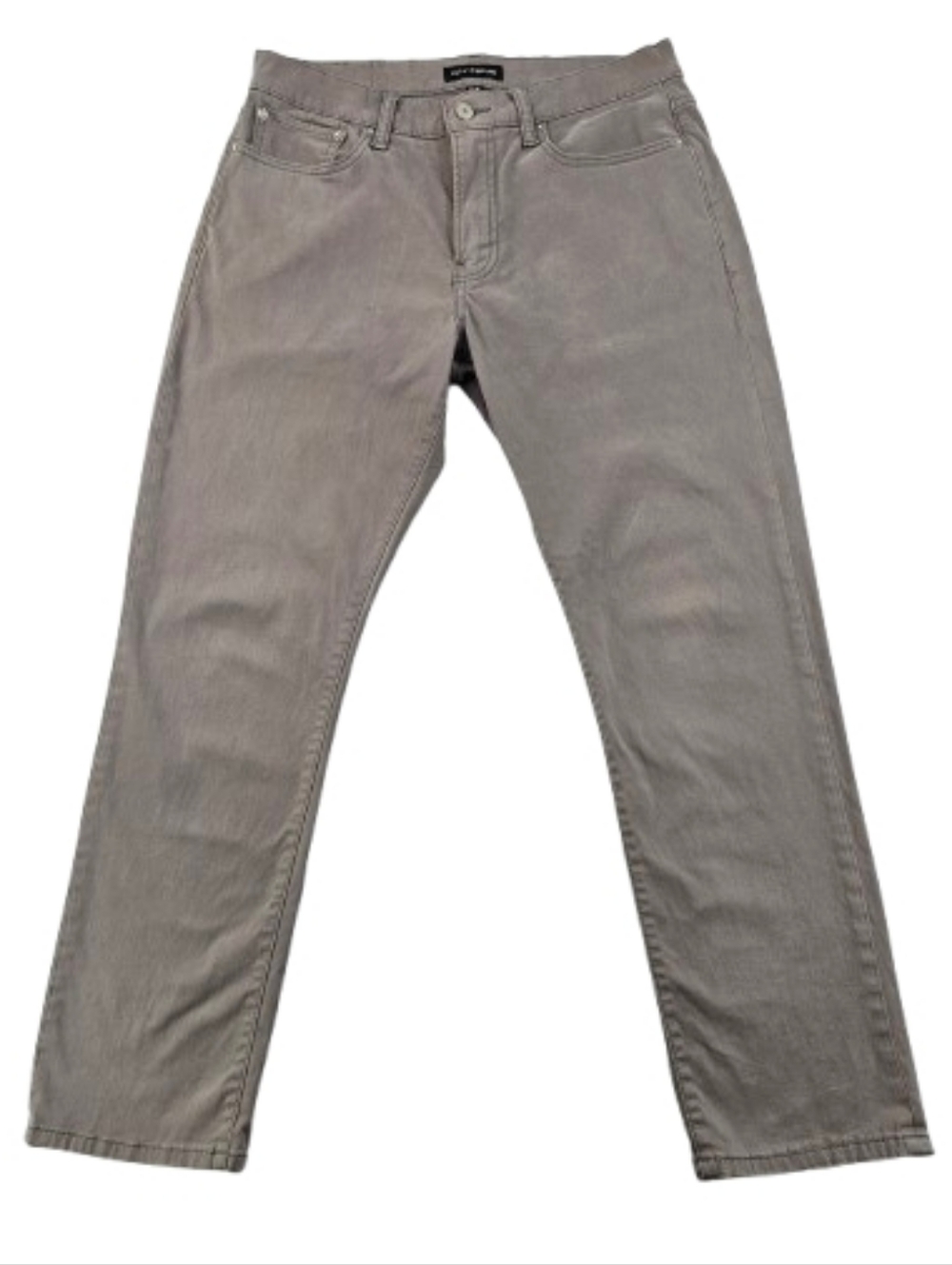 Lucky Brand 410 Athletic Straight Mens 32x30 Rock Gray Smooth Stretch Jeans